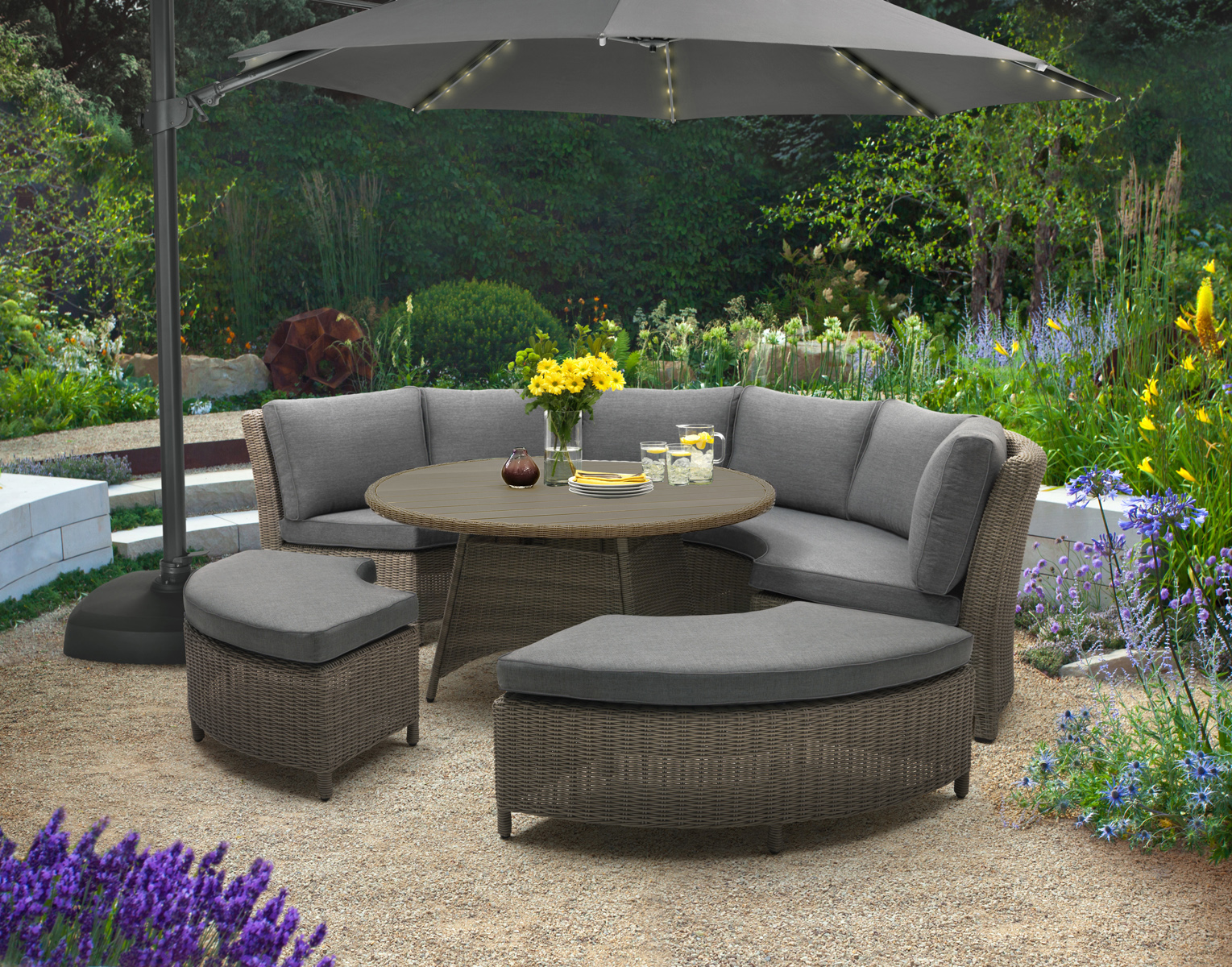 Palma Round Set Lowery's Outdoor Furniture
