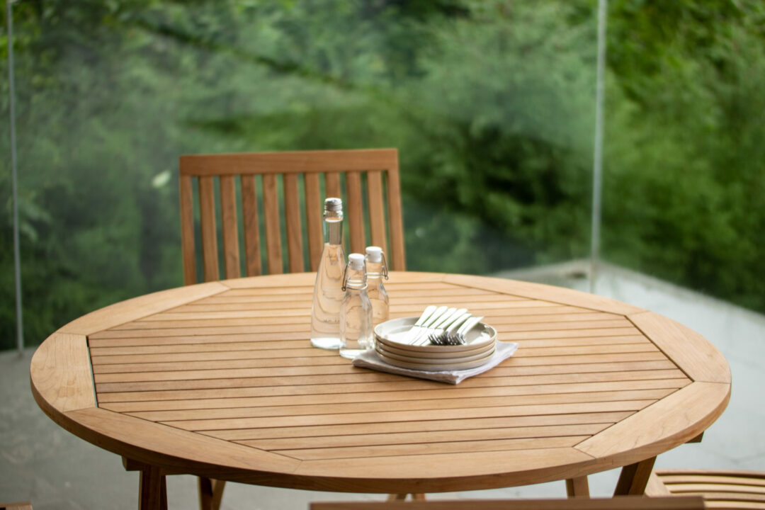 Harpswell Round Folding Dining Table